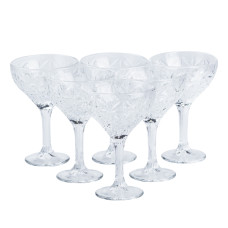 Набір креманок для мартіні 6 шт по 290 мл на високій ніжці HP519 (LG-2148787602)