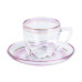 Чашки зі блюдцем скляні прозорі набір на 6 осіб Розовий HP571 (LG-2148787652) Чашки зі блюдцем скляні прозорі набір на 6 осіб Розовий HP571 (LG-2148787652)