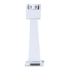 Скляний підсвічник 20.5 (см) квадратний на 1 свічку HP36560S (LG-2148787777) Скляний підсвічник 20.5 (см) квадратний на 1 свічку HP36560S (LG-2148787777)