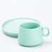 Чашка з блюдцем порцелянова 300 мл М'ятна HP7209TU (LG-2183918489) Чашка з блюдцем порцелянова 300 мл М'ятна HP7209TU (LG-2183918489)