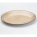 Тарілка сервірувальна кругла порцелянова 27.5 см бежева HP23377 (LG-2183918570)