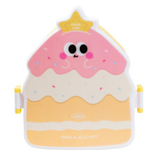 Дитячий ланч бокс на дві секції 950 мл пластиковий з вилкою та ложкою Дитячий ланч бокс на дві секції 950 мл пластиковий з вилкою та ложкою