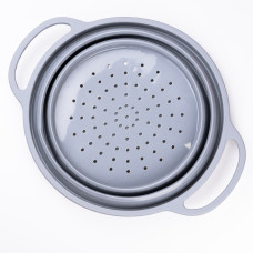 Друшляк 2.6 л силіконовий складаний з ручками 2.6 л Сірий HP34544G (LG-2183953908)