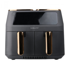 Аерогриль-фрітюрниця SOKANY SK-ZG-8030 на 8 літрів 2 відділення сіра (LG-1897270940) Аерогриль-фрітюрниця SOKANY SK-ZG-8030 на 8 літрів 2 відділення сіра (LG-1897270940)