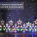 Гірлянда штора 3х0,9 м сніжинка зірка на 145 LED лампочок світлодіодна 10 шт 1733065ML (LG-1961119952)