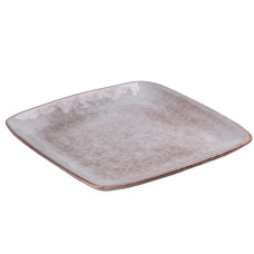 Тарілка плоска квадратна з порцеляни 26.5 см бежева HP631 (LG-2034241851)