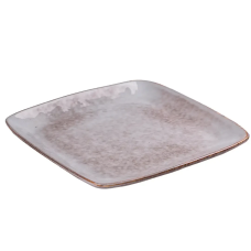 Тарілка плоска квадратна з порцеляни 21 см бежева HP630 (LG-2040495975)