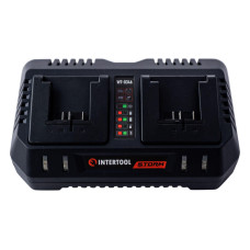 Зарядное устройство для аккумулятора Intertool 20В x 4Ач Li-Ion Storm для 2 АКБ