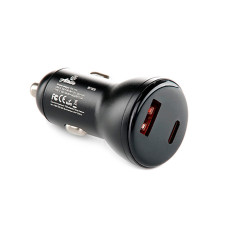 Автомобильное зарядное устройство 12 Atelie USB/Tipe-C x 5V x 3A черный