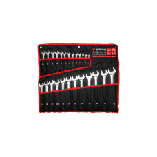 Набор ключей рожково-накидных Intertool 6-32мм в чехле PRO (25шт) Набор ключей рожково-накидных Intertool 6-32мм в чехле PRO (25шт)