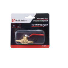 Кран шаровый воздушный Intertool 6 мм x 6 мм