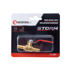 Кран шаровый воздушный Intertool 10 мм x 10 мм