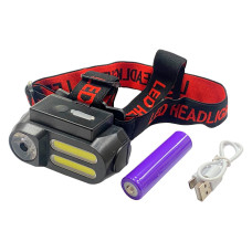Фонарь налобный BL 1LED x 2COB x Li-Ion Фонарь налобный BL 1LED x 2COB x Li-Ion