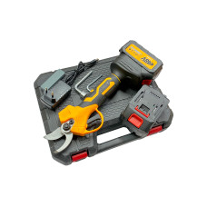 Аккумуляторный секатор 48V 2 АКБ желтый