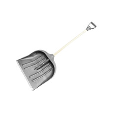 Лопата для снега АВС черная 500мм с ручкой 1400мм