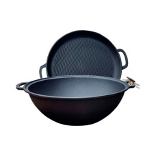 Казан чугунный Мy-dishes 340мм x 8л татарский (9.8кг) с крышкой-сковородою Казан чугунный Мy-dishes 340мм x 8л татарский (9.8кг) с крышкой-сковородою