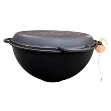 Казан чугунный Мy-dishes 400мм x 15л татарский (13.7кг) с крышкой-сковородою Казан чугунный Мy-dishes 400мм x 15л татарский (13.7кг) с крышкой-сковородою