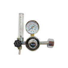 Редуктор аргоновый + углекислотный AR/CO2 ATF 2-в-1 x 25МПа с ротаметром хром