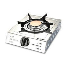 Плита газовая настольная на 1 конфорку 280х330х70мм steel Плита газовая настольная на 1 конфорку 280х330х70мм steel