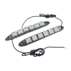 Дневные ходовые огни для авто дополнительный свет 6 LED