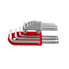 Набор шестигранных ключей Intertool HT-1813s - 9 шт., с шаром, Pro (DR-000006279)