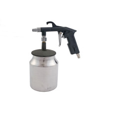 Пневмопистолет пескоструйный Intertool - нижний бак 1000 мл 8bar (PT-0705)