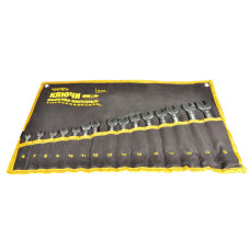 Набор рожково-накидных ключей Mastertool - 15 шт. (6-22 мм) холоднокатанный (72-0115) Набор рожково-накидных ключей Mastertool - 15 шт. (6-22 мм) холоднокатанный (72-0115)