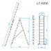 Лестница 2-х раскладная Intertool - 4810 мм х 2x10 ступеней (LT-0210)