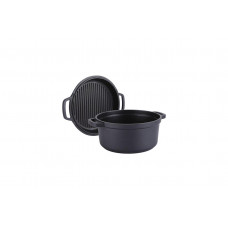 Кастрюля антипригарная Maestro - 240 мм x 4,5 л с крышкой-сковородкой (MR-4124)