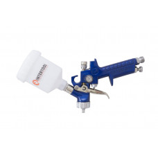 Краскопульт пневматический HVLP Intertool - 125 мл x 1,0 мм верхний бак (PT-0121)