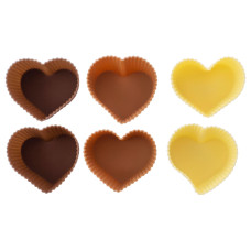 Набор форм для выпечки Maestro - сердца (6 шт.) (MR-1057) Набор форм для выпечки Maestro - сердца (6 шт.) (MR-1057)
