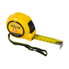 Рулетка Mastertool - 8 м x 25 мм автостоп (68-0825)
