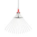 Грабли веерные Intertool FT-3008s 15 прутьев с металлической рукояткой, ширина 20-65 см (DR-000076122)