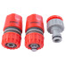 Пистолет-распылитель для полива Intertool - 8 функций хром x 1 адаптер x 2 коннектора (GE-0005)