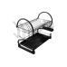 Сушилка для посуды Kamille 0762Cs - 550 x 245 x 380 мм два яруса Черный (DR-000077569)