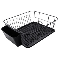 Сушилка для посуды Kamille 0763Cs - 370 x 330 x 135 мм Черная (DR-000077570)