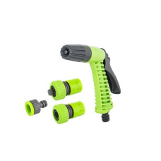 Набор для полива Mastertool - 1 пистолет x 1 адаптер x 2 коннектора (4 шт.) (92-9340)
