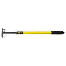 Грабли прямые Mastertool 14-6178s садовые 5 зубов с телескопической металлической ручкой и резиновым покрытием 640-910х100 мм (DR-000079105)