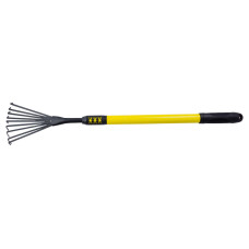 Грабли веерные Mastertool 14-6179s 9 зубов с телескопической металлической ручкой и резиновым покрытием (750-1040) x 160 мм (DR-000079106)