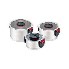 Набор посуды нержавеющий Maestro - 1,8 x 3,4 x 5,8л (3шт) (MR-3530-6)